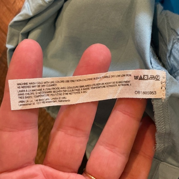 Free People Meet Me in Maui Mini Dress Women’s Size XS Light Blue Pleated Bodice - Picture 11 of 11